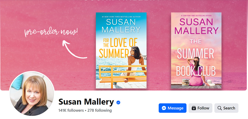 Follow Susan on Facebook