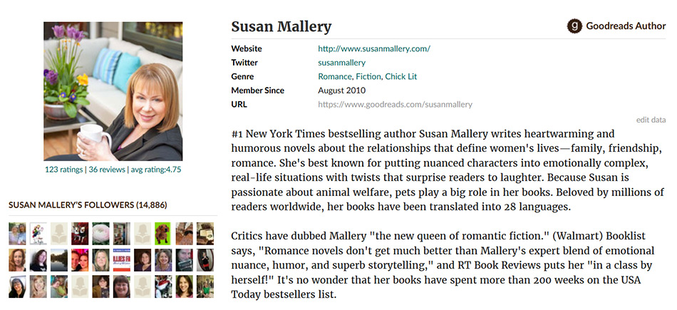 Connect with Susan on Goodreads